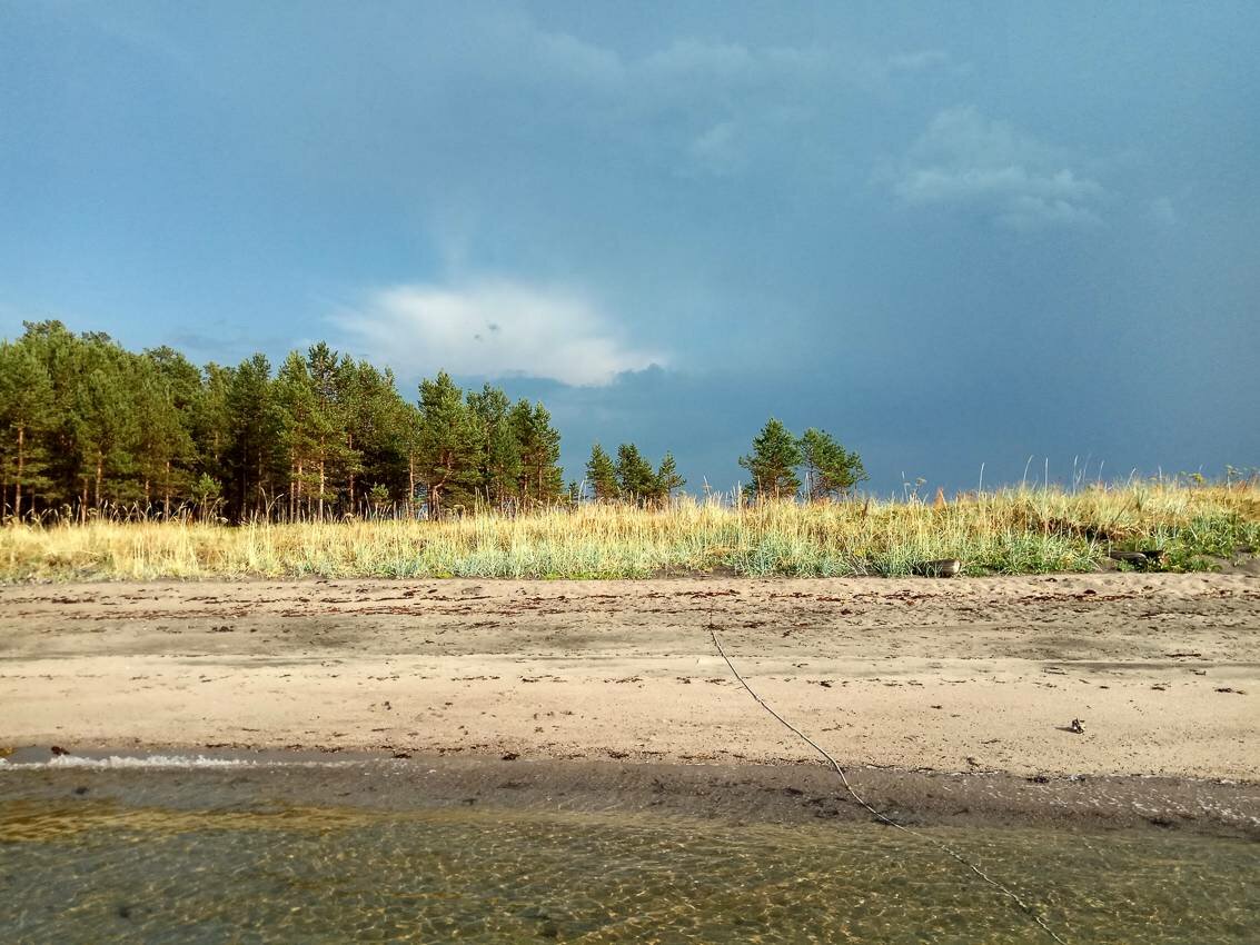 Белое море на парусном катамаране